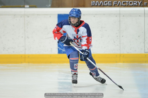 2014-10-11 Aosta-Hockey Milano Rossoblu U14 0080 Alessia Labruna